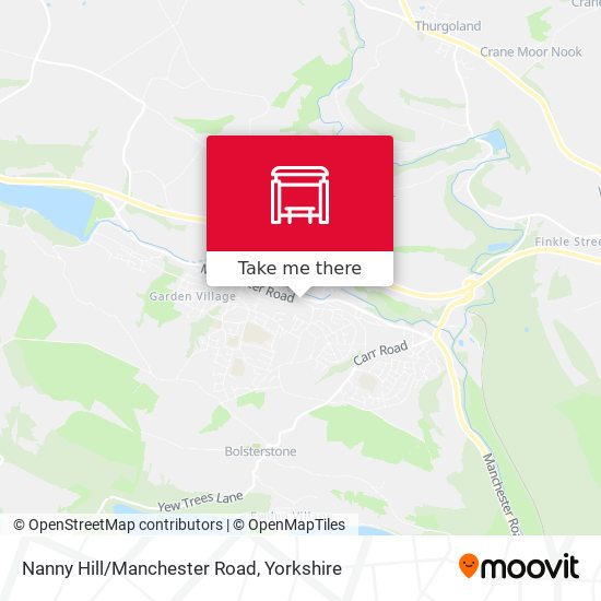 Nanny Hill/Manchester Road map