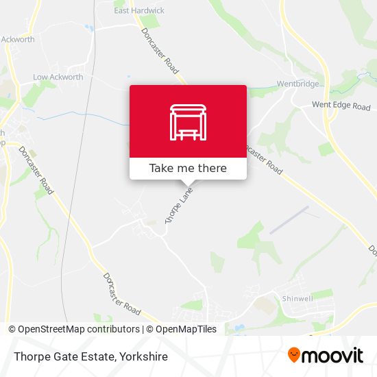 Thorpe Gate Estate map
