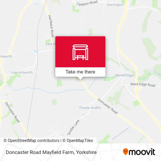 Doncaster Road Mayfield Farm map
