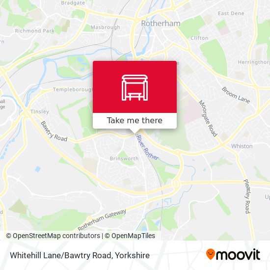 Whitehill Lane/Bawtry Road map