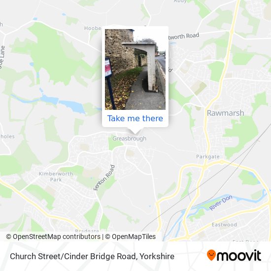 Church Street / Cinder Bridge Road map