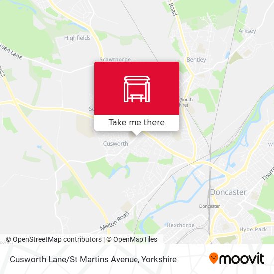 Cusworth Lane / St Martins Avenue map