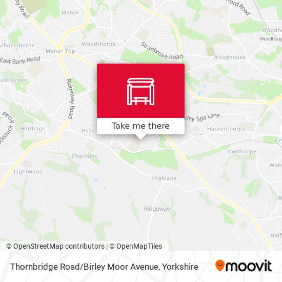 Thornbridge Road / Birley Moor Avenue map