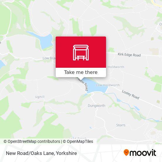 New Road/Oaks Lane map