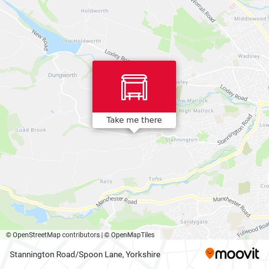 Stannington Road/Spoon Lane map