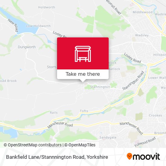 Bankfield Lane / Stannnington Road map