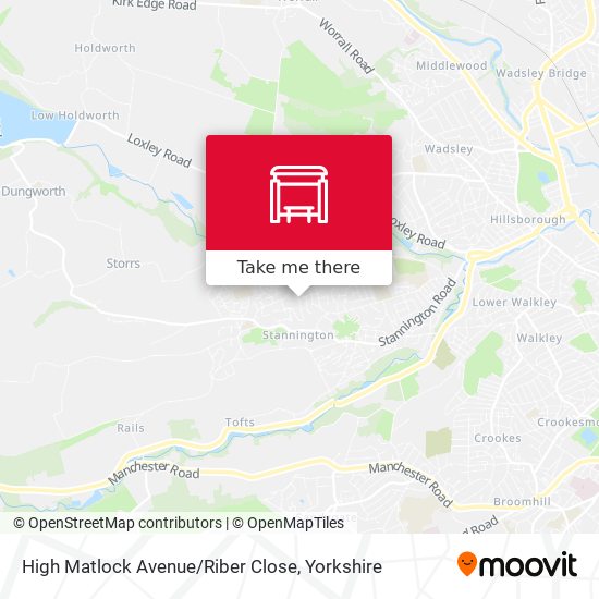 High Matlock Avenue / Riber Close map