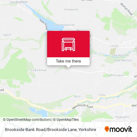 Brookside Bank Road / Brookside Lane map