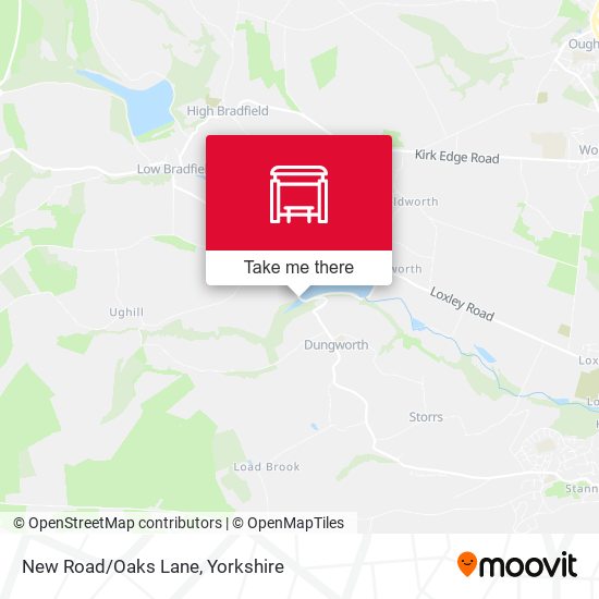 New Road/Oaks Lane map