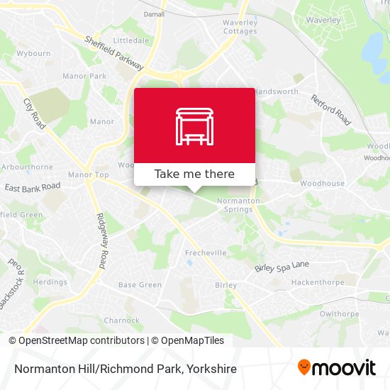 Normanton Hill/Richmond Park map