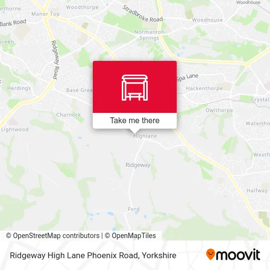 Ridgeway High Lane Phoenix Road map