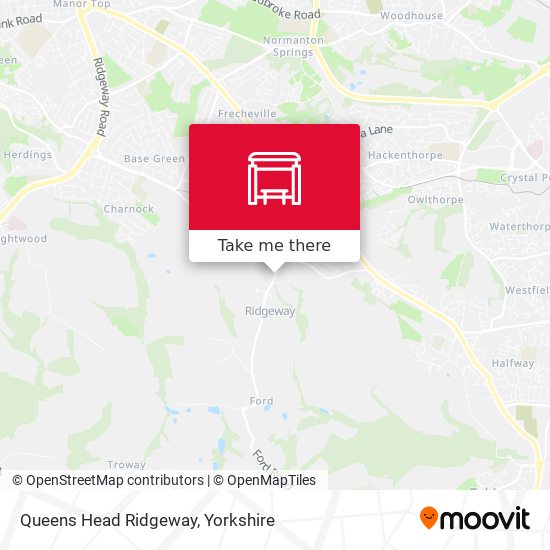 Queens Head Ridgeway map