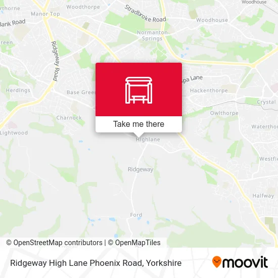 Ridgeway High Lane Phoenix Road map