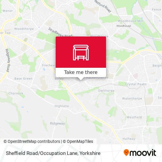 Sheffield Road/Occupation Lane map