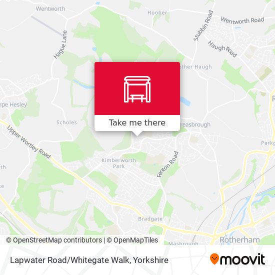 Lapwater Road/Whitegate Walk map