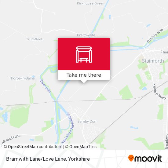 Bramwith Lane/Love Lane map