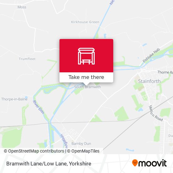 Bramwith Lane/Low Lane map