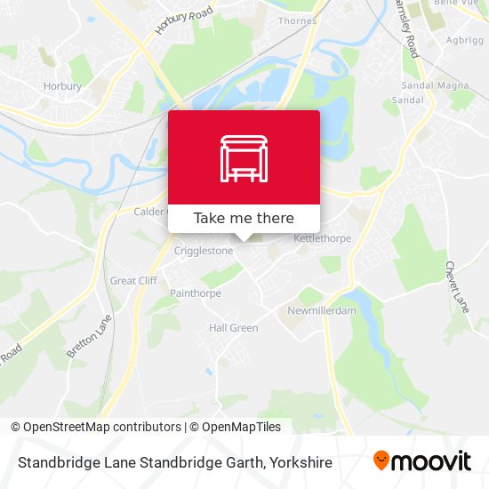 Standbridge Lane Standbridge Garth map