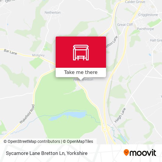 Sycamore Lane Bretton Ln map