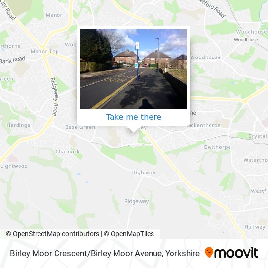 Birley Moor Crescent / Birley Moor Avenue map