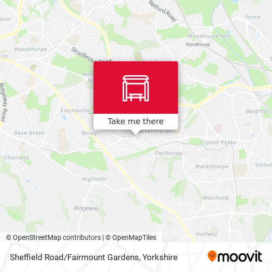 Sheffield Road / Fairmount Gardens map