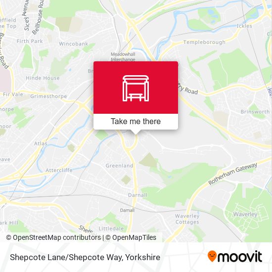 Shepcote Lane/Shepcote Way map