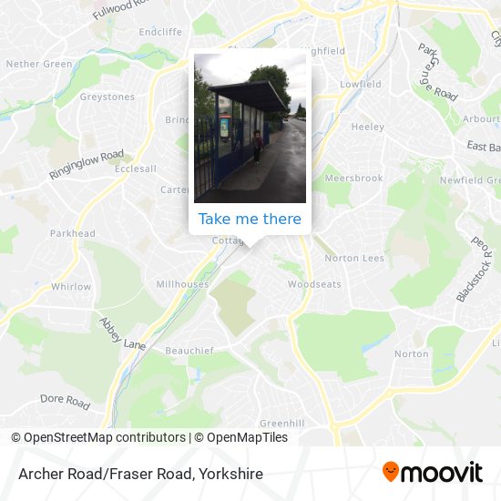 Archer Road/Fraser Road map