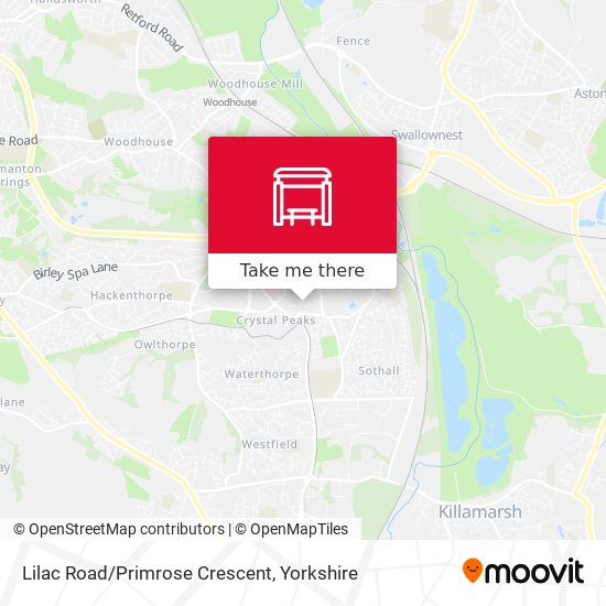 Lilac Road/Primrose Crescent map