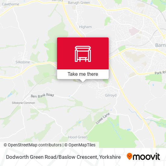 Dodworth Green Road / Baslow Crescent map