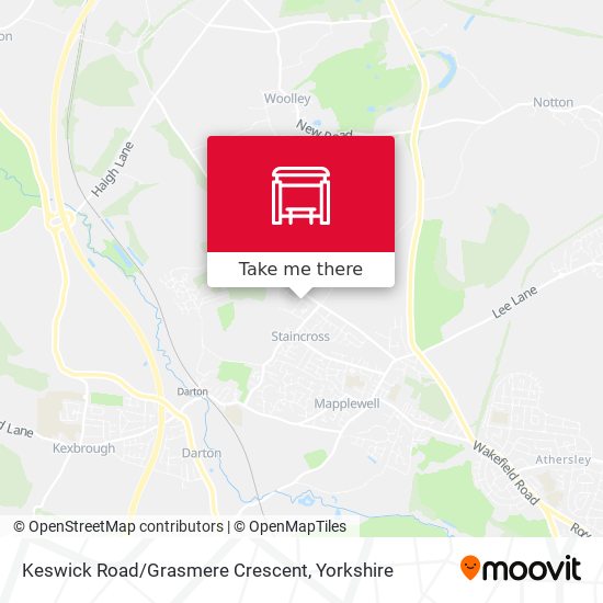 Keswick Road/Grasmere Crescent map