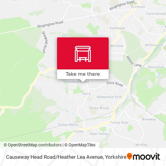 Causeway Head Road / Heather Lea Avenue map