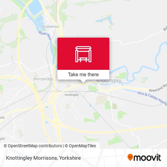 Knottingley Morrisons map