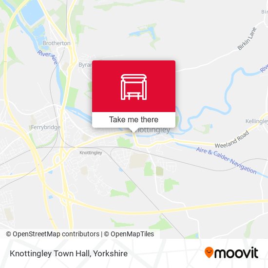 Knottingley Town Hall map