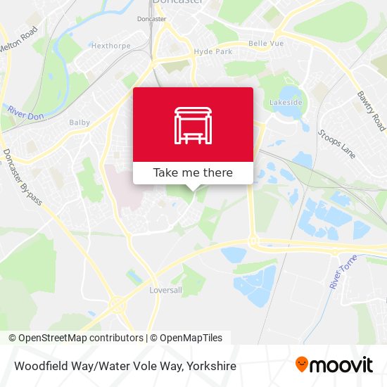 Woodfield Way/Water Vole Way map