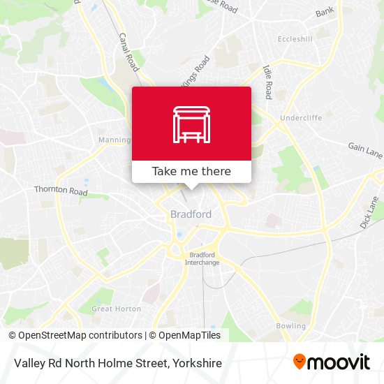 Valley Rd North Holme Street map