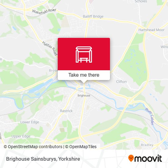 Brighouse Sainsburys map