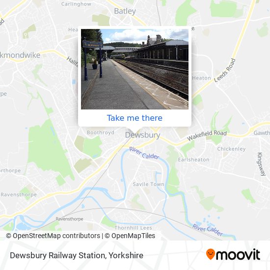 Dewsbury Railway Station map