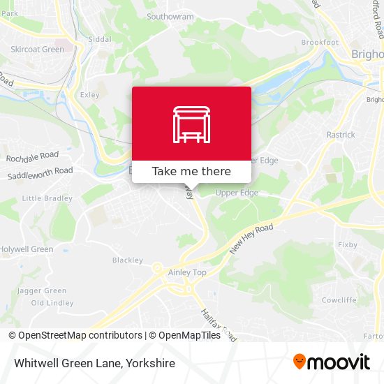 Whitwell Green Lane map
