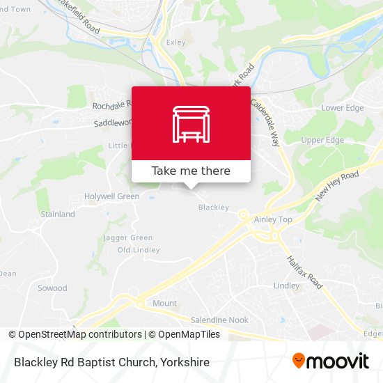 Blackley Rd Baptist Church map