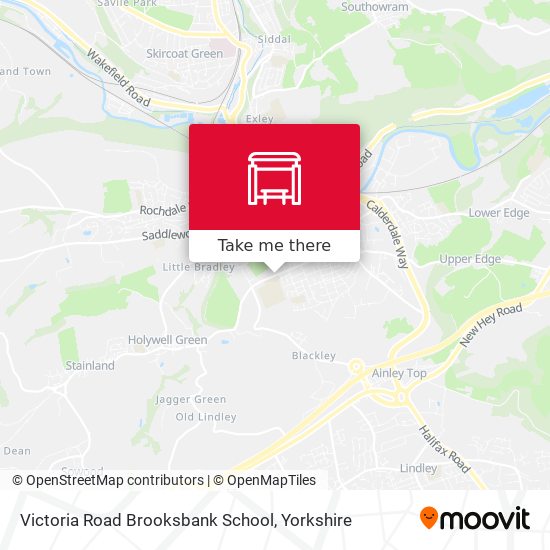 Victoria Road Brooksbank School map