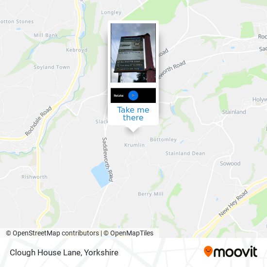 Clough House Lane map