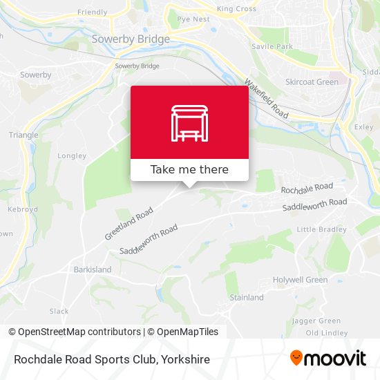 Rochdale Road Sports Club map