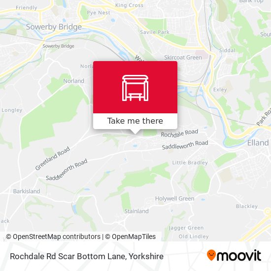 Rochdale Rd Scar Bottom Lane map