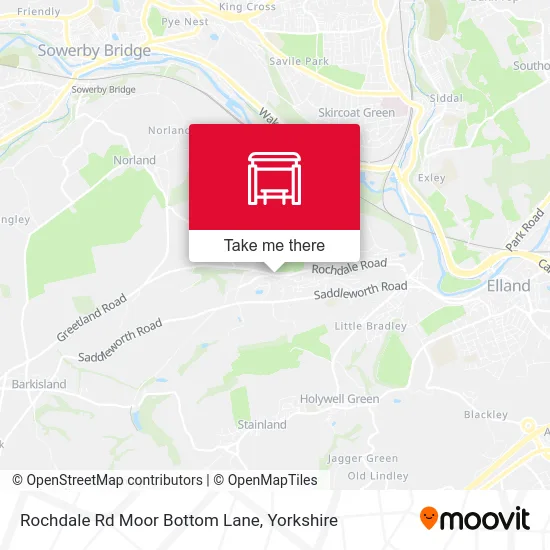 Rochdale Rd Moor Bottom Lane map