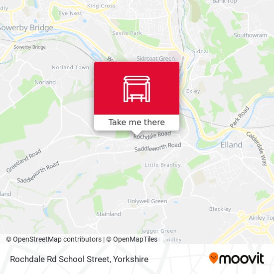 Rochdale Rd School Street map