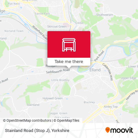 Stainland Road (Stop J) map