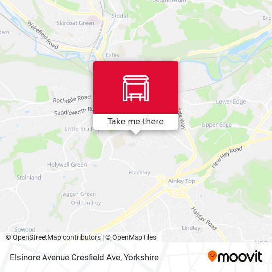 Elsinore Avenue Cresfield Ave map