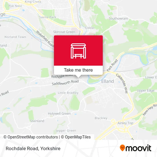Rochdale Road map
