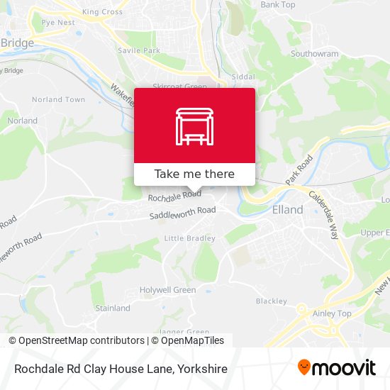 Rochdale Rd Clay House Lane map