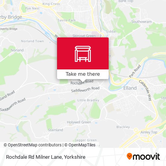 Rochdale Rd Milner Lane map